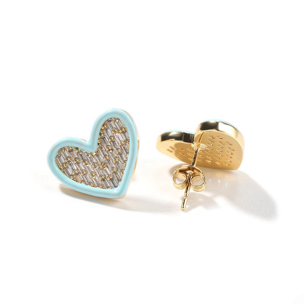 barbie earrings heart shape