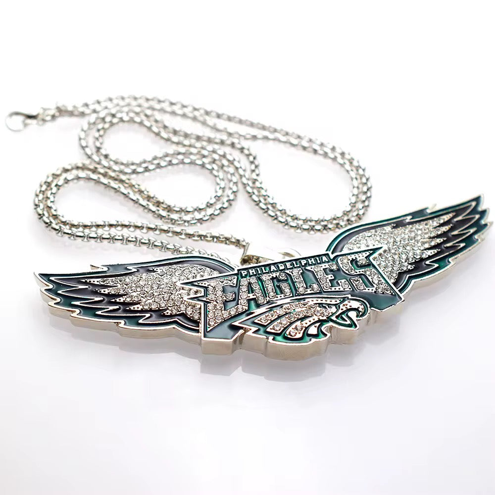 fly eagles pendant necklace