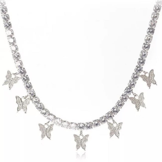 Butterfly Tennis Necklace