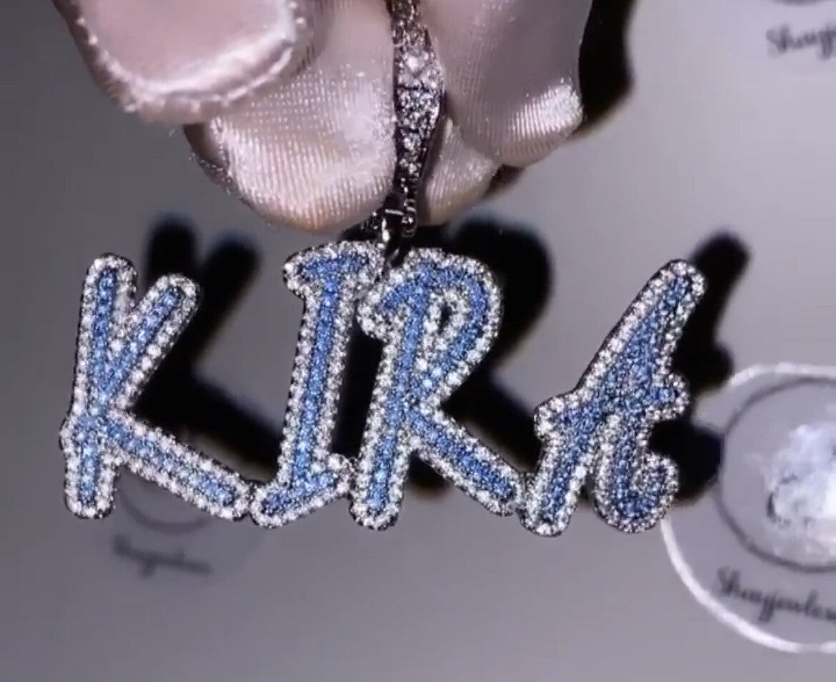 blue ice | custom nameplate