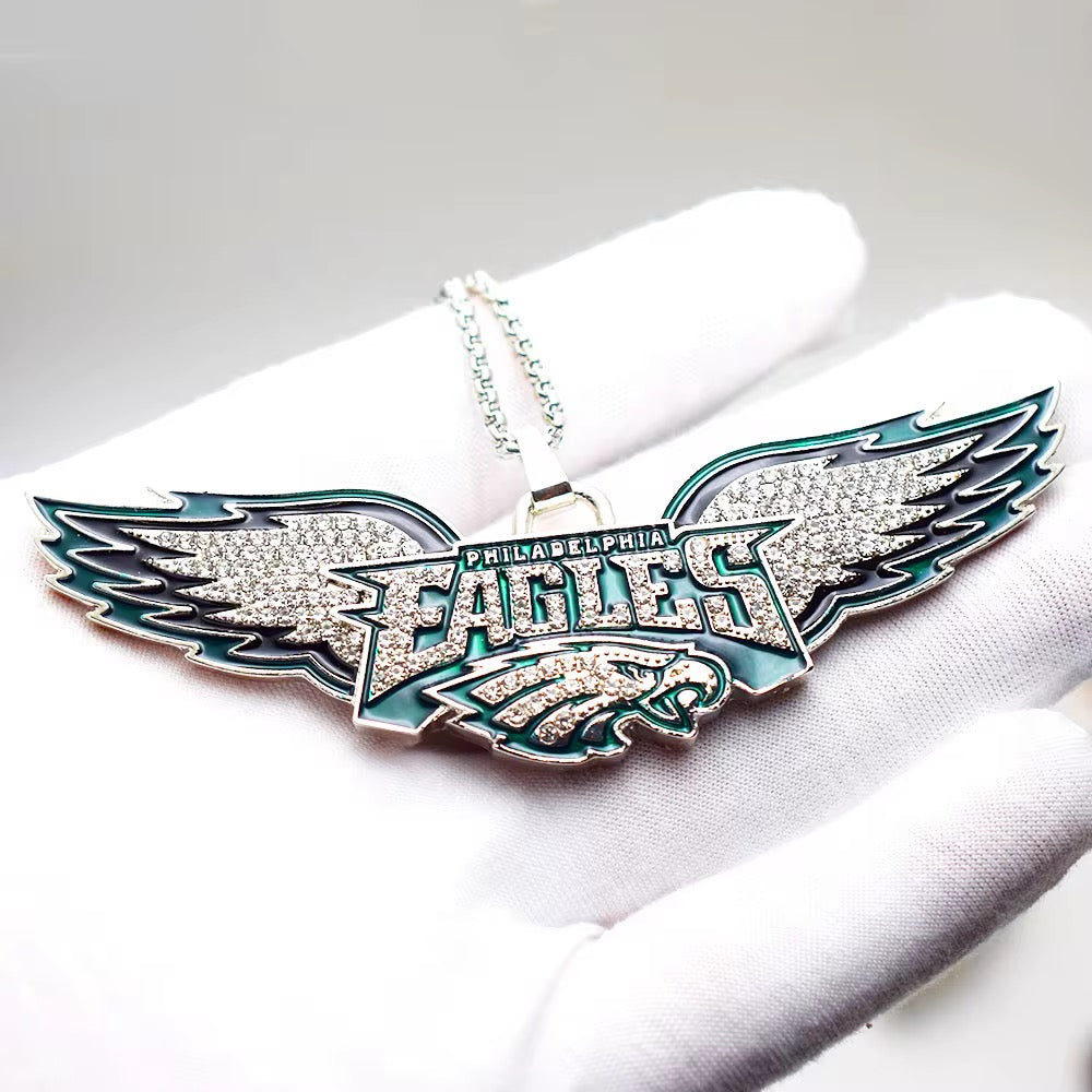 fly eagles pendant necklace