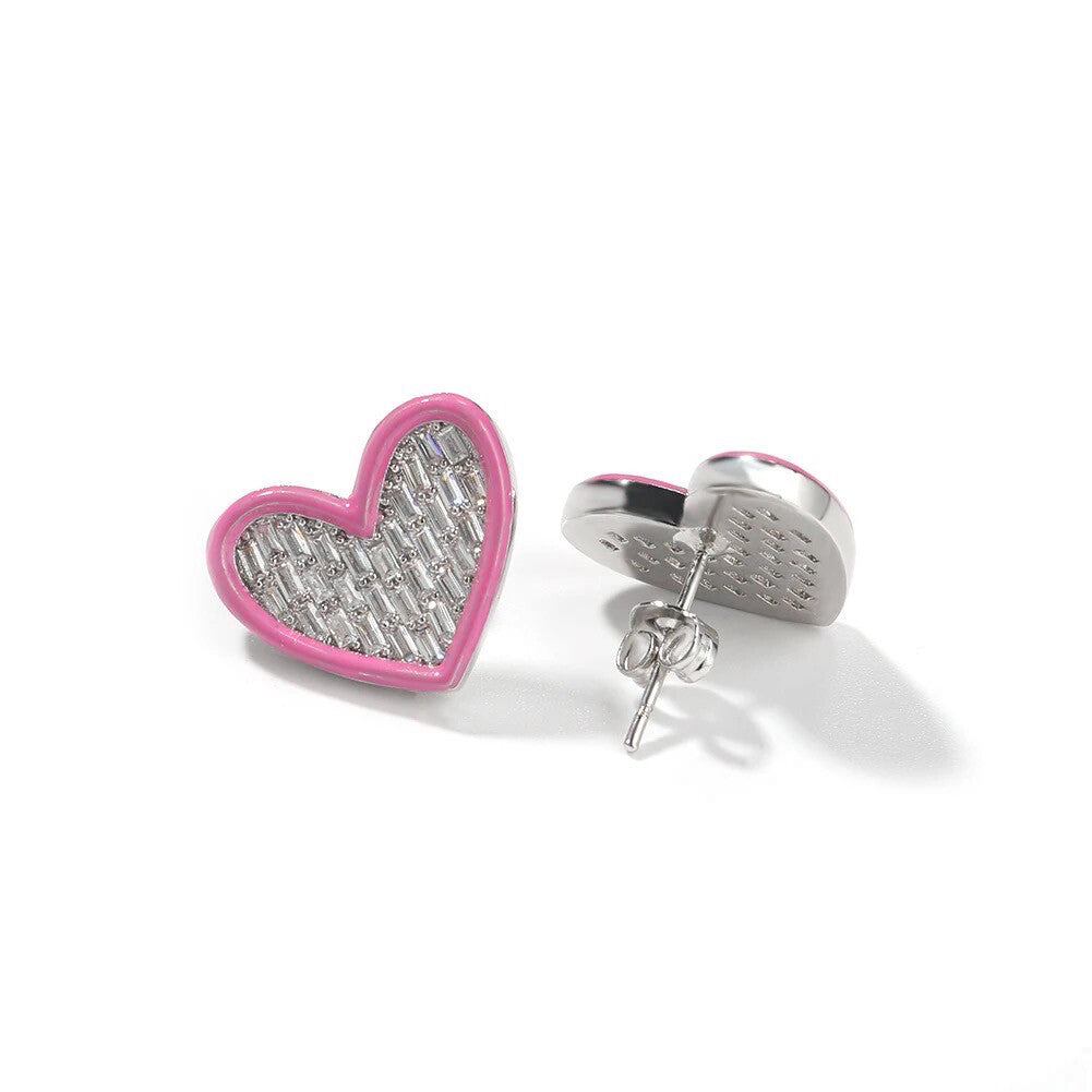 barbie earrings heart shape