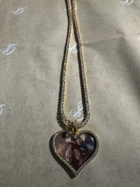 Heart Photo Necklace