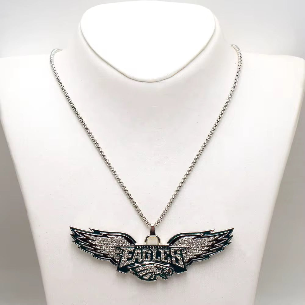 fly eagles pendant necklace