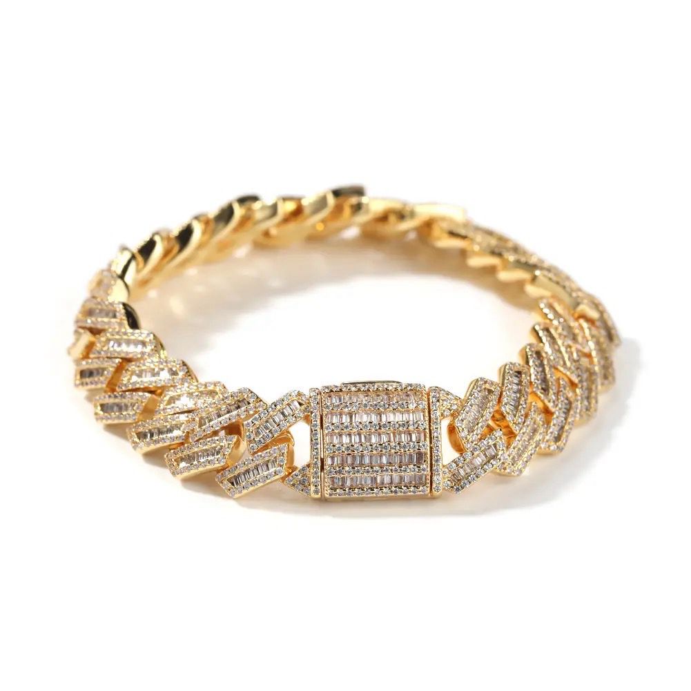 9mm cuban iced bracelet