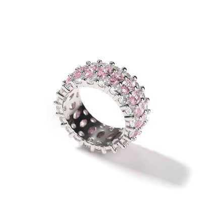 Pink Round Cut Diamond Ring