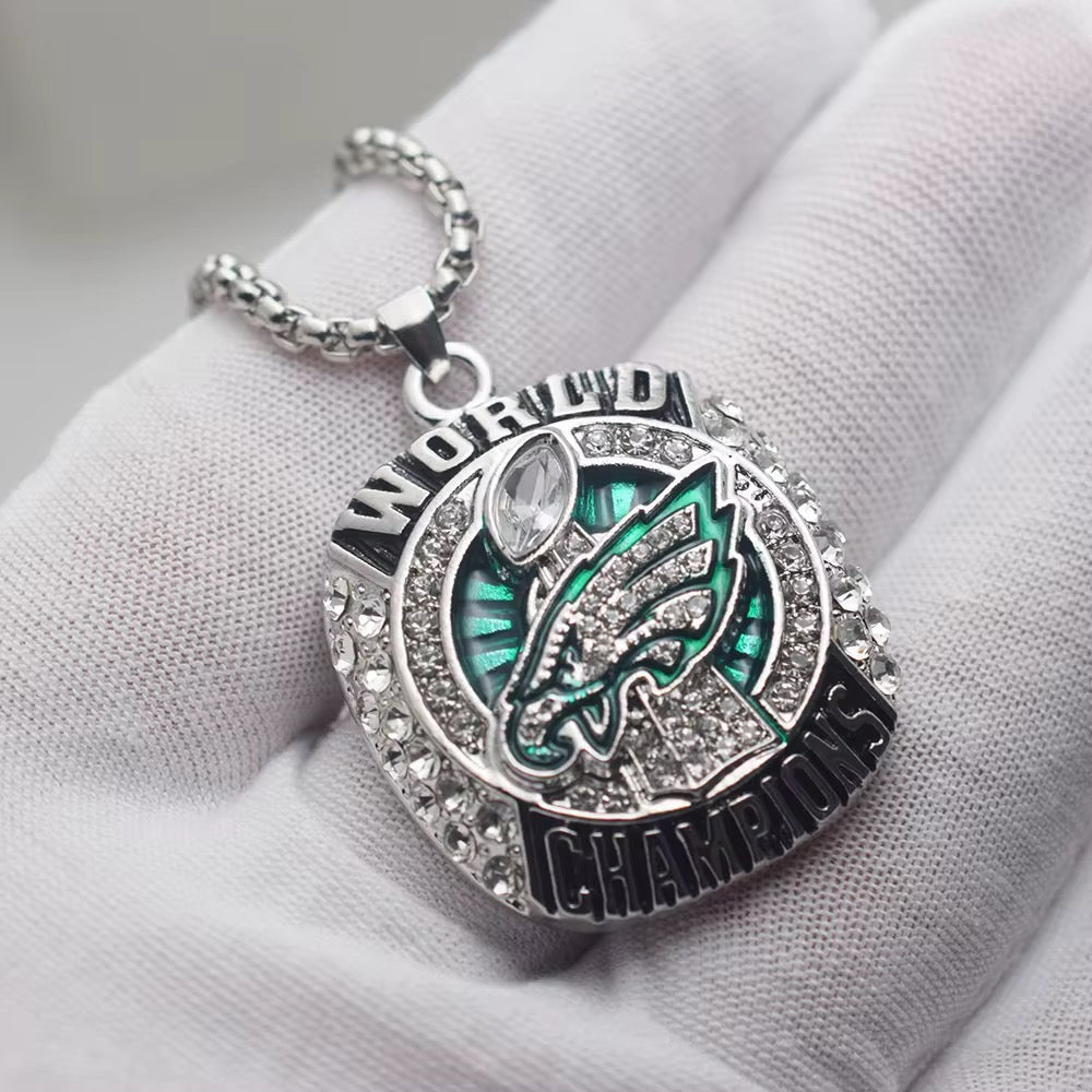 world champion eagles necklace