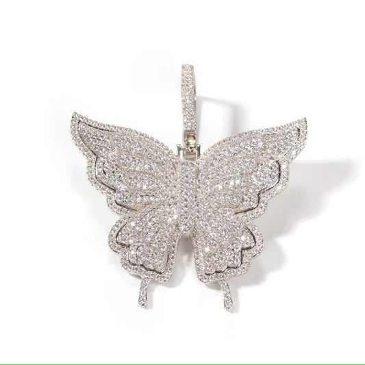 Baguette Butterfly Pendant