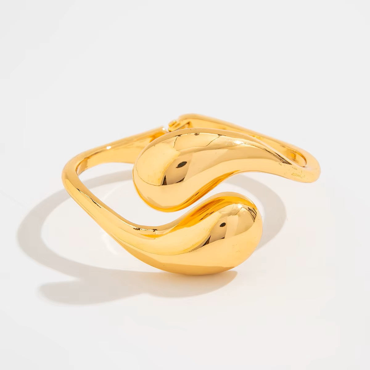 chrome tear drop bracelet