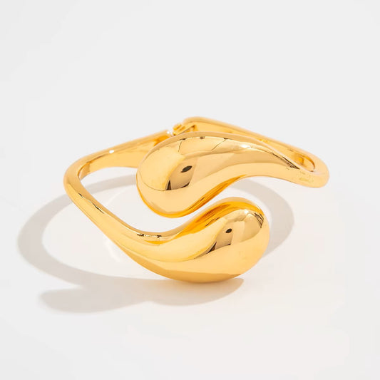 Chrome Tear Drop Bracelet