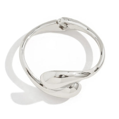 Chrome Tear Drop Bracelet