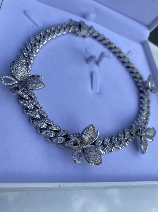 Butterfly Cuban Link Necklace