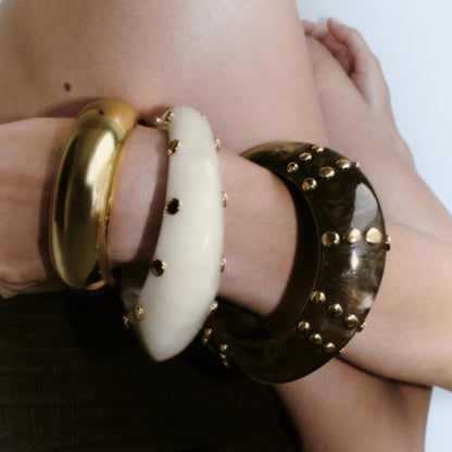 Rivot Acrylic Bangle Set